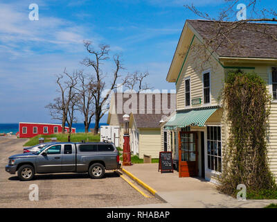 General Store, Sleeping Bear Dunes National Lakeshore, Impero, Michigan, Stati Uniti d'America Foto Stock