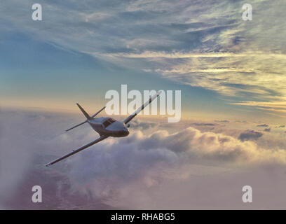 TBM 700 pressurizzato turboelica aereo privato Foto Stock