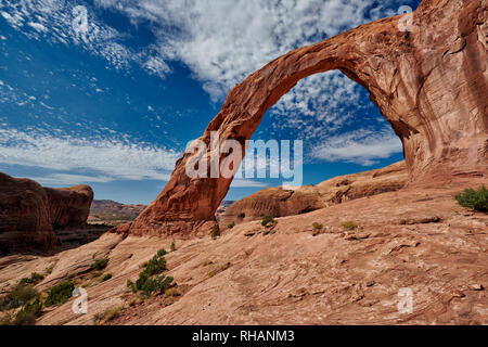 Arco di Corona, Moab, Utah, Stati Uniti d'America, Nord America arco di corona, Moab, Utah, USA, Nordamerika Foto Stock