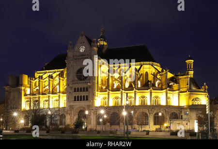 La chiesa di Saint Eustache è considerato un capolavoro del tardo gotico, Parigi, Francia. Foto Stock