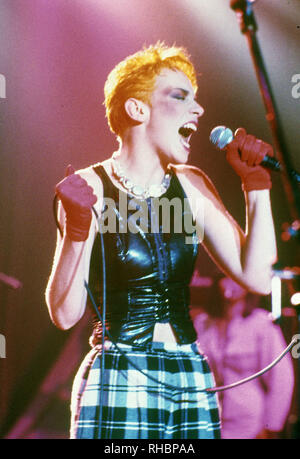 Degli EURYTHMICS UK duo pop con Annie Lennox nel 1987 Foto Stock