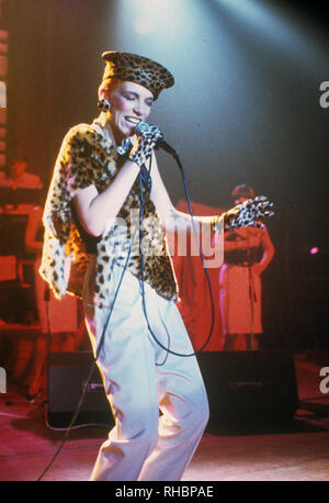 Degli EURYTHMICS UK duo pop con Annie Lennox circa 1987 Foto Stock