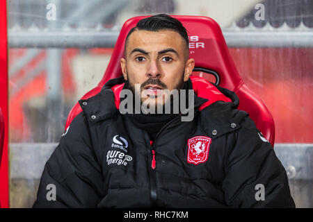 Enschede, Paesi Bassi. , . Calcio, Keuken Kampioen Divisie Oussama Assaidi di FC Twente Credit: arancione foto vof/Alamy Live News Foto Stock