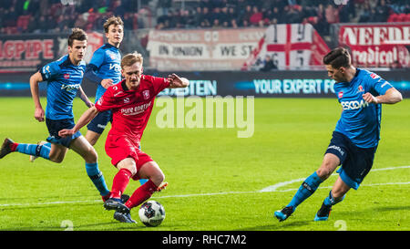 Enschede, Paesi Bassi. , . Calcio, Keuken Kampioen Divisie Matthew Smith di FC Twente Credit: arancione foto vof/Alamy Live News Foto Stock