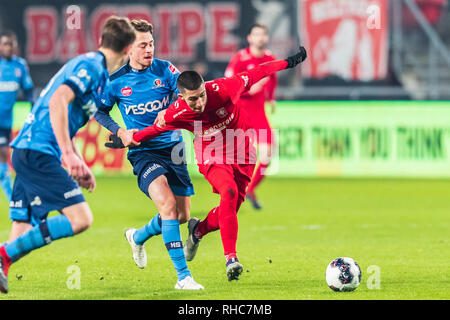 Enschede, Paesi Bassi. , . Calcio, Keuken Kampioen Divisie Aitor Cantalapiedra di FC Twente Credit: arancione foto vof/Alamy Live News Foto Stock