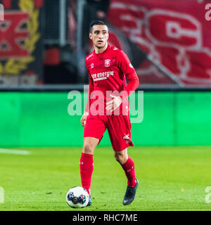 Enschede, Paesi Bassi. , . Calcio, Keuken Kampioen Divisie Cristian Gonzalez di FC Twente Credit: arancione foto vof/Alamy Live News Foto Stock