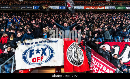 Enschede, Paesi Bassi. , . Calcio, Keuken Kampioen Divisie appassionati di FC Twente Credit: arancione foto vof/Alamy Live News Foto Stock