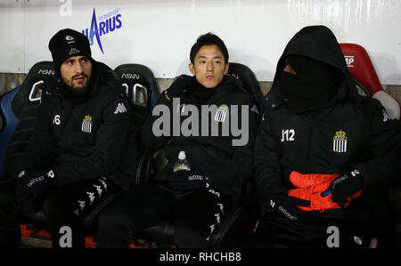 Mouscron, Belgio.. 2° febbraio 2019. MOUSCRON, Belgio - 01 febbraio : Ryota Morioka di Charleroi durante la Jupiler Pro League Match Day 24 tra Royal Excel Mouscron e Sporting Charleroi nel febbraio 01, 2019 in (foto di Vincent Van Doornick/Isosport) Foto Stock