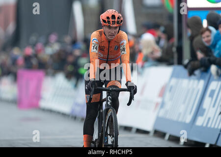 2° febbraio 2019. Bogense, Danimarca Worldchampionships Cyclecross Credit: arancione foto vof/Alamy Live News Foto Stock