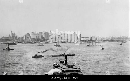 Lungomare di New York, 16 ottobre 1905. Foto Stock