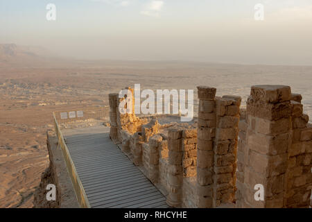 Palazzo di nord di Masada Foto Stock