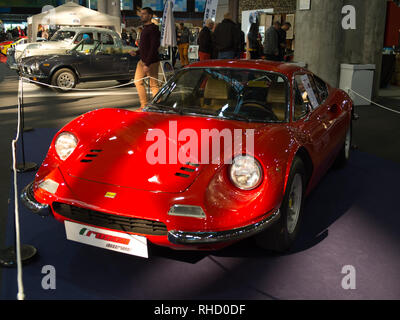 1975 Dino Ferrari 246 GT. Retrò Málaga 2019. Foto Stock