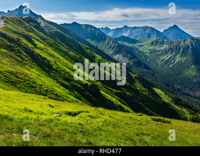 Il Tatra Mountain (Polonia) vista da Kasprowy Wierch gamma. Foto Stock