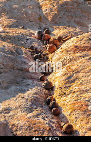 Moqui marbls alla Spencer piatto, Utah Foto Stock