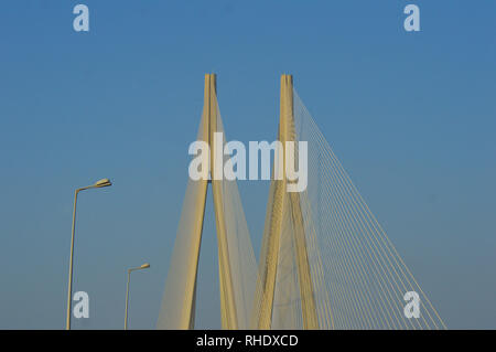 Il mare Bandra-Worli Link Foto Stock