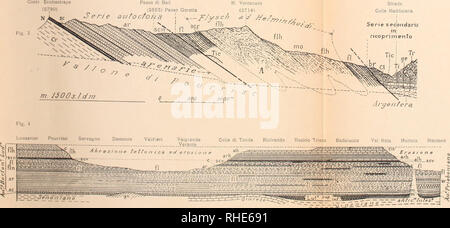 . Bollettino del R. Comitato geologico d'Italia.. La geologia. . Si prega di notare che queste immagini vengono estratte dalla pagina sottoposta a scansione di immagini che possono essere state migliorate digitalmente per la leggibilità - Colorazione e aspetto di queste illustrazioni potrebbero non perfettamente assomigliano al lavoro originale. R. Comitato geologico d'Italia. [Firenze] : Il Comitato Leonardo Foto Stock