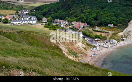 Lulworth Cove, Dorset, Regno Unito. Parte della Jurassic Coast. Foto Stock