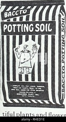 . Bolgiano della primavera 1970. Vivai (orticoltura) cataloghi; lampadine (piante) cataloghi; semi cataloghi; Verdure cataloghi; attrezzature da giardinaggio e i cataloghi dei materiali di consumo. JIFFY-miscela composta da parti uguali di shredded torba di sfagno e un raffinato grado di vermiculite, plus appena sufficiente di nutrienti per sostenere la pianta di iniziale di crescita. Un ideale, uni- formare mezzo crescente per tutti la biancheria per il letto e piante vegetali, anche molte piante di casa. Qualità superiore di crescita è fornito da una buona aerazione e drenaggio. Pronto per l'uso direttamente dal sacchetto. 3 cu. ft. $4.95; mi-^bu. $2,49; 4 qts. 89c. Nuova Era di suoli. Si prega di notare che questi ima Foto Stock