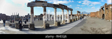 Pompei era una città romana nei pressi di Napoli moderno nella regione Campania di Italia Foto Stock