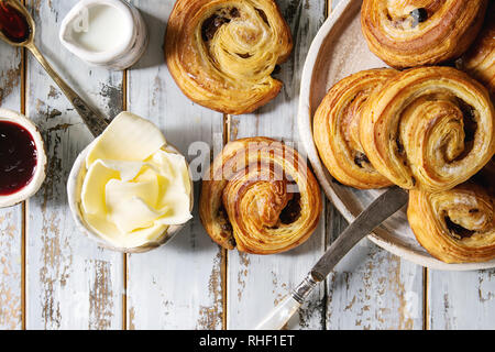 Pasta sfoglia panini Foto Stock