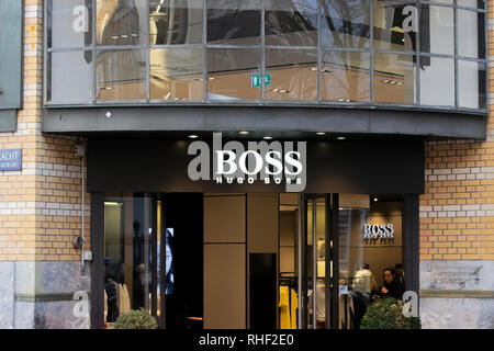 Boss Shop a Amsterdam Paesi Bassi 2019 Foto Stock