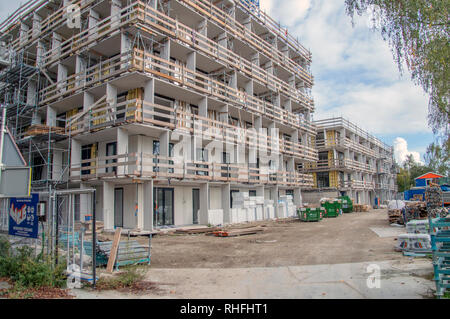 Edificio 86 sociale Case in affitto a Hugo De Vrieslaan Street Amsterdam Paesi Bassi 2018 Foto Stock