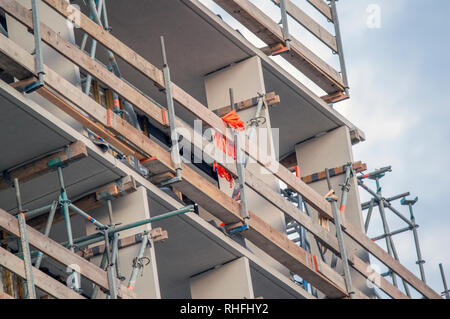 Edificio 86 sociale Case in affitto a Hugo De Vrieslaan Street Amsterdam Paesi Bassi 2018 Foto Stock