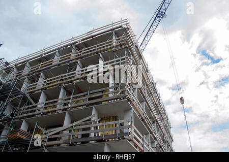 Edificio 86 sociale Case in affitto a Hugo De Vrieslaan Street Amsterdam Paesi Bassi 2018 Foto Stock