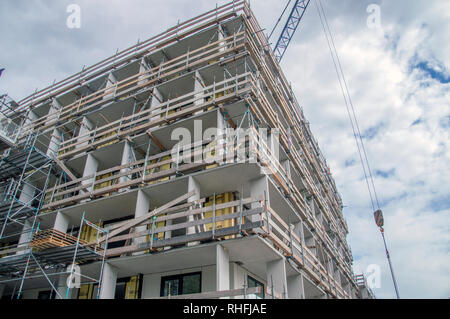 Edificio 86 sociale Case in affitto a Hugo De Vrieslaan Street Amsterdam Paesi Bassi 2018 Foto Stock