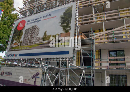 Edificio 86 sociale Case in affitto a Hugo De Vrieslaan Street Amsterdam Paesi Bassi 2018 Foto Stock