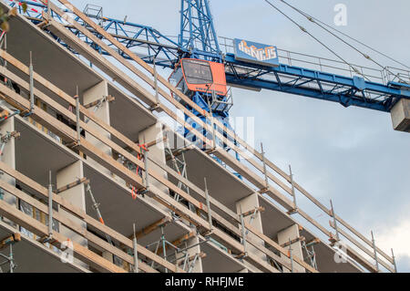 Edificio 86 sociale Case in affitto a Hugo De Vrieslaan Street Amsterdam Paesi Bassi 2018 Foto Stock