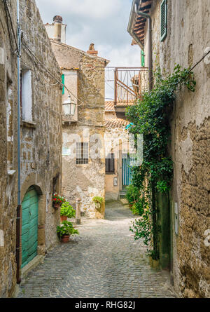 Farnese, vecchio e bellissimo paesino della provincia di Viterbo, Lazio, Italia. Foto Stock