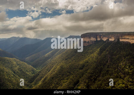 Vista delle pareti Kanangra, Kanangra-Boyd National Park, New South Wales, Australia Foto Stock