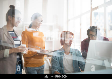 Discussione di team Foto Stock