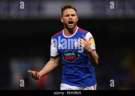 Ipswich, Regno Unito. 2° febbraio 2019. Alan Giudice di Ipswich Town - Ipswich Town v Sheffield Mercoledì, Sky scommessa campionato, Portman Road, Ipswich - 2 Febbraio 2019 solo uso editoriale - DataCo restrizioni si applicano Credito: Giornata immagini limitata/Alamy Live News Foto Stock