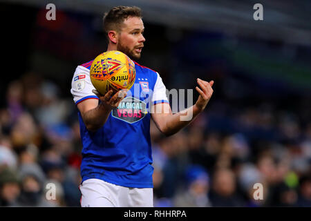 Ipswich, Regno Unito. 2° febbraio 2019. Alan Giudice di Ipswich Town - Ipswich Town v Sheffield Mercoledì, Sky scommessa campionato, Portman Road, Ipswich - 2 Febbraio 2019 solo uso editoriale - DataCo restrizioni si applicano Credito: Giornata immagini limitata/Alamy Live News Foto Stock