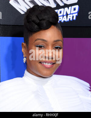 Westwood, California, Stati Uniti d'America. 2° febbraio 2019. Tiffany Haddish arriva per il "LEGO Movie 2: seconda parte' Premiere Mondiale al villaggio di teatro. Credito: Lisa O'Connor/ZUMA filo/Alamy Live News Foto Stock