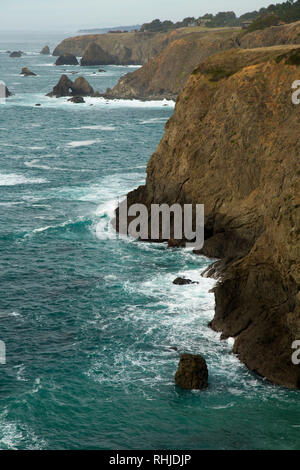 Vedute costiere, Navarro punto preservare, California Foto Stock