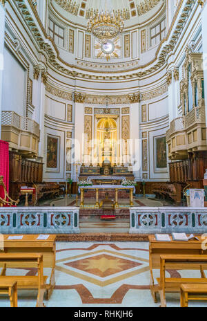 Basilica Madonna del Soccorso a Sciacca, provincia di Agrigento, Sicilia, Italia. Foto Stock