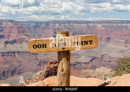 Ooh Aah punto sentiero escursionistico Parco Nazionale del Grand Canyon, Arizona USA Foto Stock