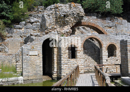 Butrinto o Buthrotum sito archeologico in Albania. Patrimonio Mondiale UNESCO Foto Stock