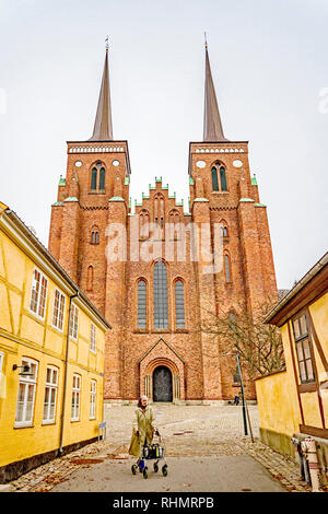 Roskilde Domkirke (Danimarca, Zelanda); Domkirche zu Roskilde, Dänemark Foto Stock