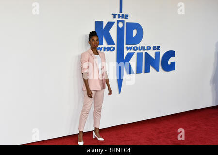 Londra, Regno Unito. 03Feb, 2019. Dorris Rhianna arriva al bambino che sarebbe stato re il 3 febbraio 2019 a Luxe Odeon Leicester Square, Londra, Regno Unito. Credito: Picture Capital/Alamy Live News Foto Stock