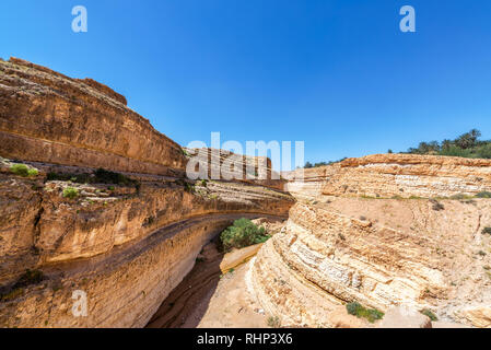 Vista di Mides, Canyon in Tunisia Foto Stock