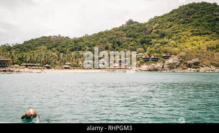 Ko Tao sito di immersioni vicino all isola di squalo in Thailandia Foto Stock