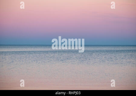 Il lago Michigan al tramonto Foto Stock