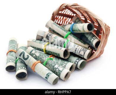 Laminati di dollari simboleggiata come prodotto alimentare Foto Stock