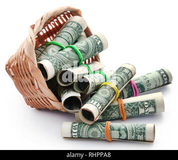 Laminati di dollari simboleggiata come prodotto alimentare Foto Stock