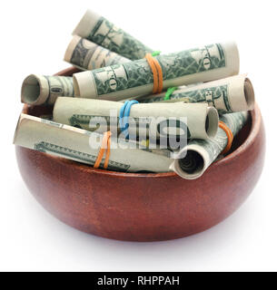 Laminati di dollari simboleggiata come prodotto alimentare Foto Stock