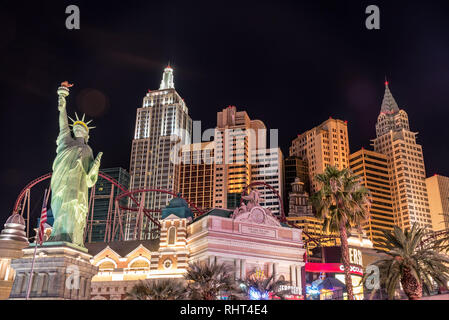 LAS VEGAS, Settembre 17: Vista del New York New York Hotel and casino di Las Vegas per il 17 settembre, 2015 Foto Stock